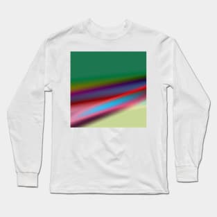 blue green red yellow texture art Long Sleeve T-Shirt